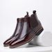 New Casual Comfort Trend Fashion Short Boots Large Size Men's Leather Shoes_desvips.com