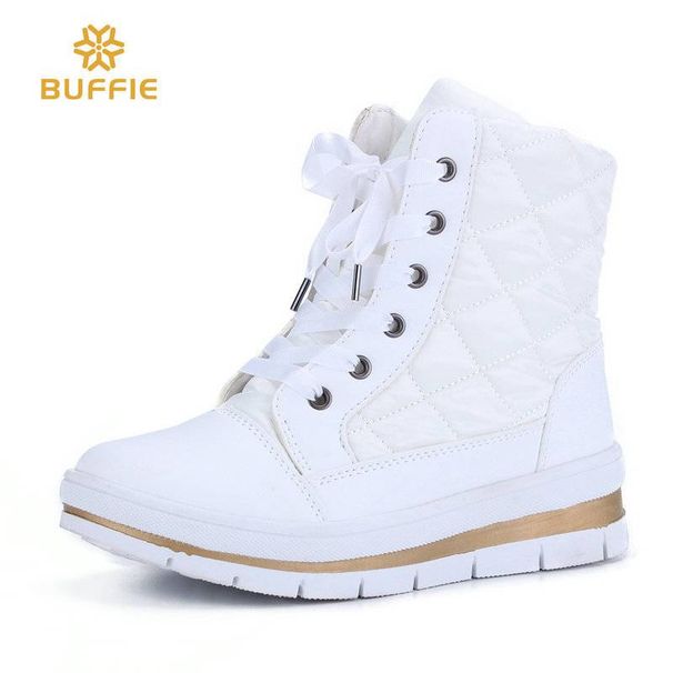 Ski Boots Nine Color Snowflake Russian Inventory Processing Style Lace Up Zipper Short Velvet Non Slip Cross Border Large Size Snow Boots_desvips.com