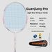 Badminton Racket 4U Offensive Powerful Smash For Adults All Carbon Material Single Racket_desvips.com
