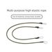 Outdoor Carabiner Elastic 8mm Thick Bungee Cord Luggage Binding Strap Tent Rope Hook Camping Clothesline_desvips.com