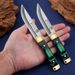 Traditional Mongolian Style Meat Knife - Stainless Steel Camping & BBQ Knife With Ergonomic Handle For Outdoor Cooking, Hunting, And Fruit Cutting_desvips.com