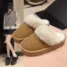 new Free Shipping Designer Slippers For Woman Indoor Outdoor Sliders Keep Warm Thick Woolen Vintage Casual Plush Sandals_desvips.com