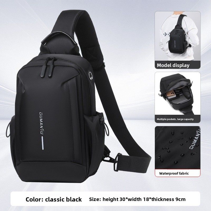 Men's Fashion Travel Women's Crossbody Trendy High-end Casual Shoulder Commuting Lightweight Chest Bag_desvips.com