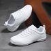 White Cheer Youth Girls Comfortable Cheerleading Dance Shoes Aerobics Sports Sneakers 2326_desvips.com