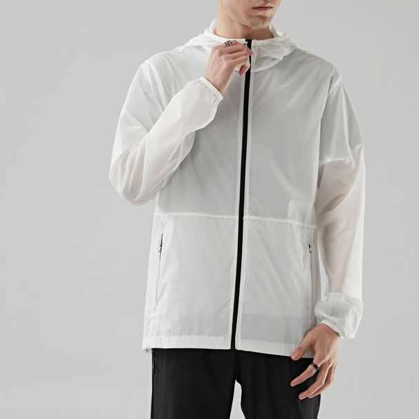 Sun Protection Clothing For Women Ultra-Thin Breathable Stretchy Hooded Cardigan Summer Skin Windbreaker Men Couples_desvips.com