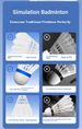 Simulated Nylon Badminton Resistant Windproof Training Outdoor Goose Feather Plastic Resists Stable Flight Genuine Bionic Type_desvips.com