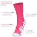 Custom Team Number Socks - Pink Athletic Mid-Calf_desvips.com