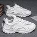 Men's Summer Breathable New Casual Black Sports Mesh Thick Sole Heightening Daddy Work Safety Shoes_desvips.com