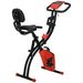 HOMCOM Foldable Exercise Bike, 8 Levels Of Magnetic Resistance, Hand Pulse Sensors_desvips.com