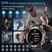 2026 New Military 1000Mah Battery GPS Trace Compass 10ATM Waterproof Tactics Sport Flashlight Call Smart Watch Men_desvips.com