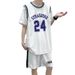 2024 New Summer Basketball Uniform Sports Set For Men, Trendy Baseball Style, Stylish Loose Casual Couple Short Sleeve_desvips.com