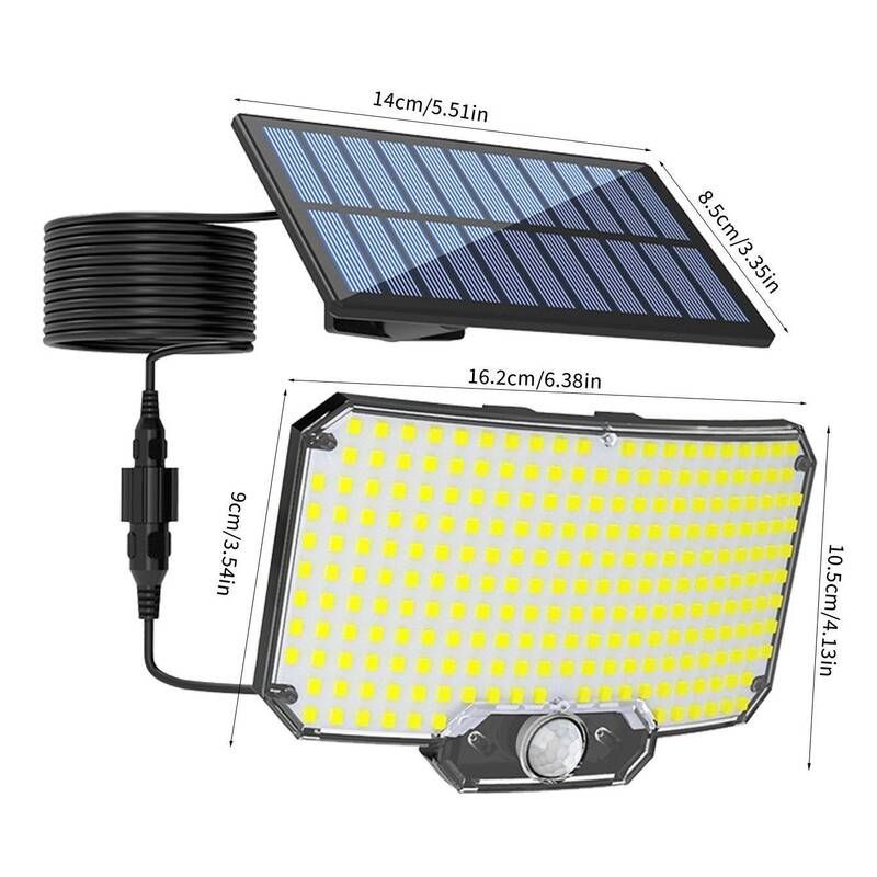 Solar-powered Household Sensor Wall Courtyard Light, Lighting Fixture, Waterproof Rural Outdoor Toilet Street Light_desvips.com