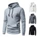 2025 European Size Casual Pullover Jacquard Sweatshirt Men's Plaid Quilted Cotton Fabric Hooded Slim Fit_desvips.com