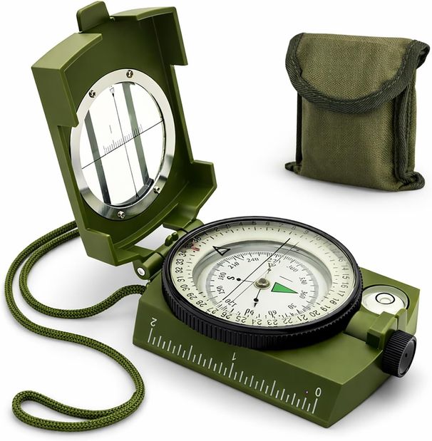 Hiking Survival, Lensa Compass – Water-Resistant & Durable For Camping, Backpacking, Hunting, Outdoor Adventures_desvips.com