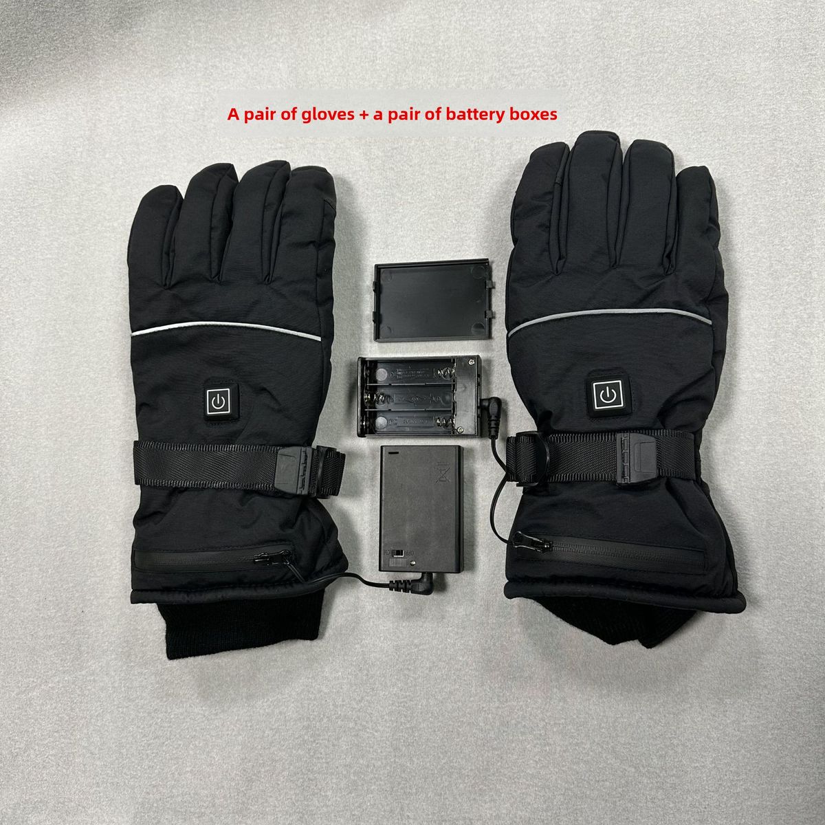 Winter Rechargeable Cycling Heating Outdoor Skiing Electric Heated Thickened Warm Touchscreen Gloves_desvips.com