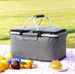 Outdoor Insulation Basket Aluminum Foil Thick Picnic Basket Oxford Cloth Folding Picnic Bag Insulation Box Ice Bag Ice Basket_desvips.com
