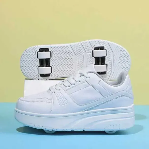 Athletic Outdoor Fashion Roller Skate Shoes Kids Children Casual Sports Toy Gift Games Boys 4 Whls Sneakers Girls Boots_desvips.com