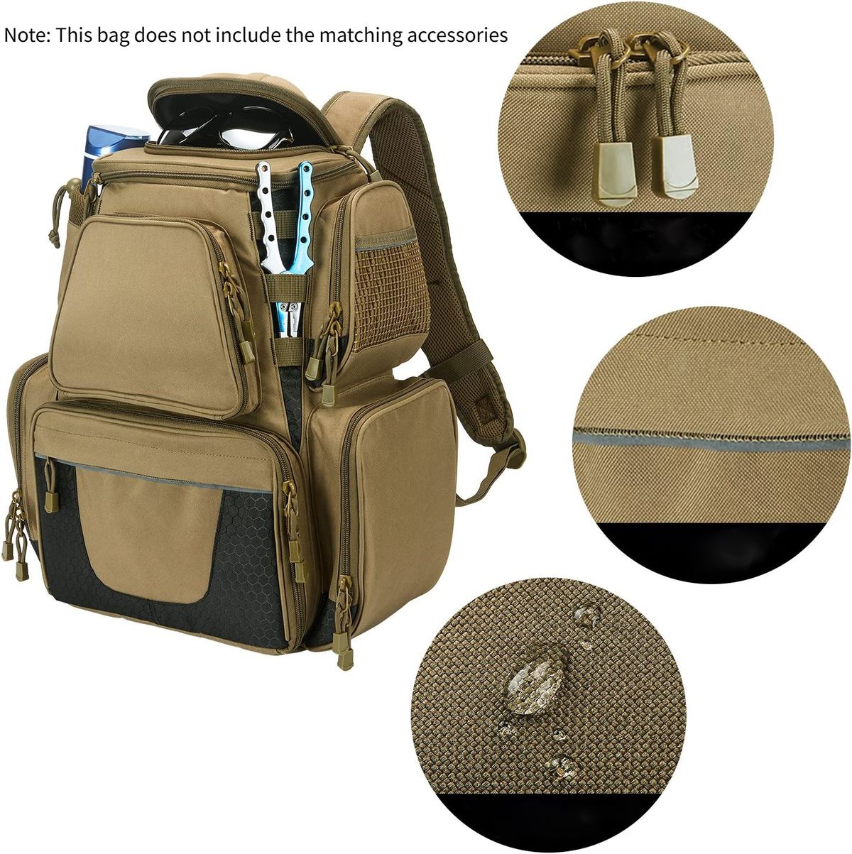 Fishing Bag Outdoor Large Capacity With Rain Cover Fishing Gear Backpack Camouflage Oxford Sea Fishing Backpack_desvips.com