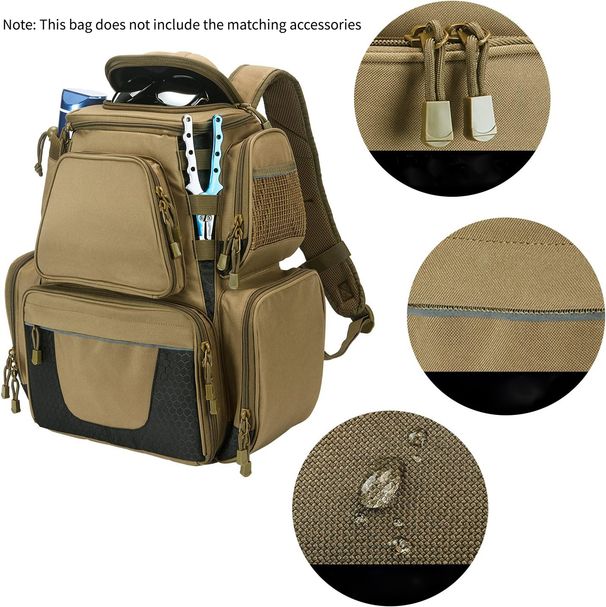 Fishing Bag Outdoor Large Capacity With Rain Cover Fishing Gear Backpack Camouflage Oxford Sea Fishing Backpack_desvips.com
