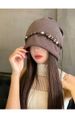 Autumn And Winter Retro Five-pointed Star Tassel Baotou Hat For Women's Japanese Versatile Cold Hat_desvips.com