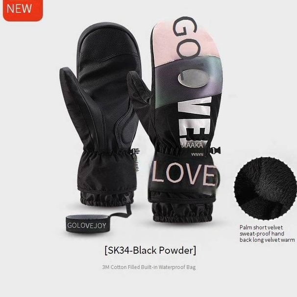 Men's Winter Ski Gloves For Snowboarding, Outdoor Sports & Cycling - Windproof, Waterproof, Thermal Touchscreen Gloves With Thinsulate Insulation_desvips.com