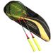 All Carbon Fiber Badminton Racket Set High Elasticity Durable Double Racket For Home Use Family Set Couple Racket_desvips.com