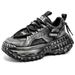 2026 European- USA Style Blending Colors Vintage Sneakers Youth/Men Low Top Lace-Up Breathable Thick Sole Non-Slip Wear-Resistant Running Shoes_desvips.com