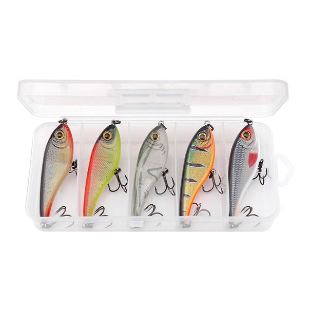 TREHOOK 5pcs 9g/13g Mix Jerkbait Rattling Baits Fishing Lures Pike Sinking Wobblers Set Fish Bait Crankbaits Fishing Goods Lure_desvips.com