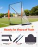 VEVOR Lacrosse Goal, 6' X 6' Lacrosse Net, Portable Lacrosse Goal With Carrying Bag, Fiberglass Pole, Backyard Lacrosse Training Equipment_desvips.com