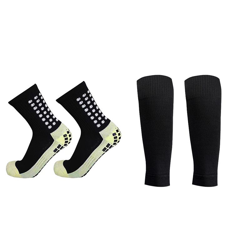 2-Piece Set Men's Compression Gaiters Leg Warmers Sports Sweat Absorbing Gaiters And Calf Socks For Outdoor Activities_desvips.com