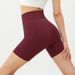 Women’s Clothing High Waist Hip Lifting Thin Elastic Four Point Pants Summer Tight Cycling Quick Drying Women's Yoga Fitness Pants For Outer Wear_desvips.com