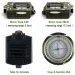 with Lanyard For Tactical Survival Military,Waterproof Impact Resistant Lensatic Sighting Compass For Hiking_desvips.com