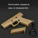 Mini G45 Portable Decorations Tactical Pistol Shape Keychain Hunting Gun Realistic Model Keyring Toy_desvips.com