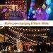 Mocalido 40ft Globe String Lights With 80 LEDs, Battery Operated, Remote Control, Warm White And Multicolor, Waterproof For Outdoor And Indoor Use, Ca_desvips.com