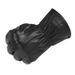 Cross-Border Wholesale New Ski Men's Sheepskin Winter Outdoor Women's Riding Black Genuine Leather Gloves Factory_desvips.com