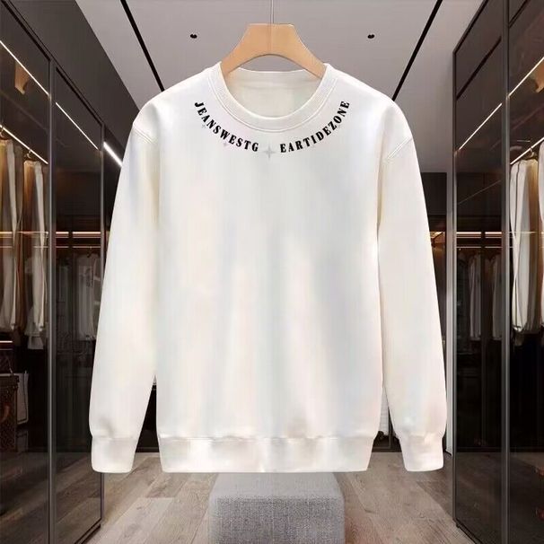 New American Style Sweatshirt Trendy Brand Crew Neck Loose Fit Versatile Couple Men's Long Sleeve Base Layer_desvips.com