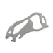 Stainless Steel EDC Tool Multi-Functional Card Type Portable Bottle Opener Wrench Ruler Pocket Tool For Sports Outdoor Camping Hiking_desvips.com