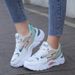 NIOHE Height Increasing Chunky Women Platform Shoes New Fashion Breathable Mesh Sport Women's Sneaker Casual Sneakers_desvips.com