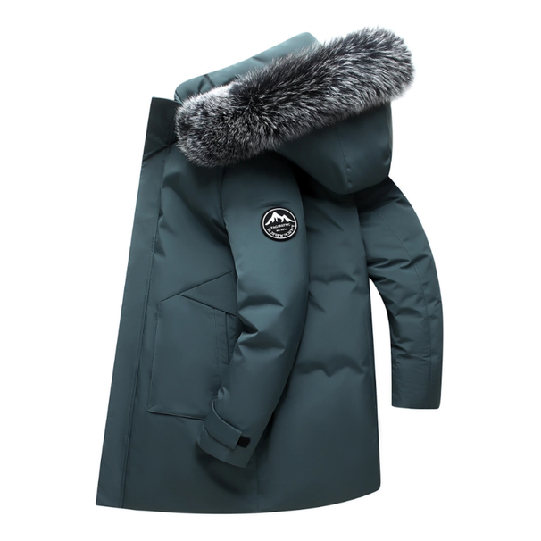 Outdoor Hiking Camping In Winter Windproof Casual Fur Collar Feather Comfortable Versatile Warm Down Jacket_desvips.com