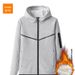 2025 Men's Autumn Winter Hook Sports Training Casual New Loose Jacket Coat Fleece Cardigan Sweatshirt_desvips.com
