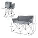 Faltstuhl Faltbar Campingstuhl Mit Armlehnen Seitentasche Outdoor Belastbar Leicht Gepolstert Angelstuhl Gartenstuhl F Ür Garten Camping Strand_desvips.com