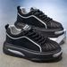 2026 Fashion Sneakers Skateboarding Shoes Youth/Men Ultra-Fine Leather Low Top Lace-Up Breathable Non-Slip Wear-Resistant Running Shoes_desvips.com