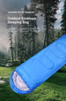 Camping Envelope Sleeping Bag Winter Outdoor Camping Adult Sleeping Bag Travel Mountaineering Sleeping Bag_desvips.com