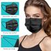 ZTANPS 100 PCS Disposable Face Masks, Black, 3 Ply Protection_desvips.com