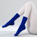 Women's Mid Length Yoga Socks Non-Slip Pilates Compression Sports Fitness Red Cotton_desvips.com