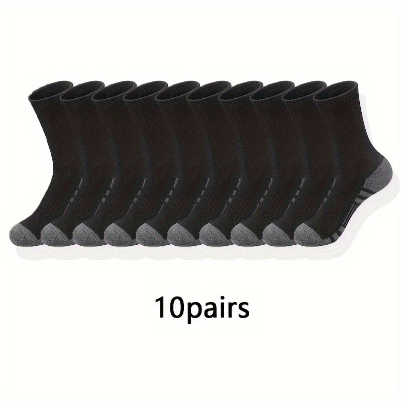 10/20/30 Pairs Men's Classic Crew Unisex Sports For Men Running Basketball Anti-slip Socks Outdoor All Seasons_desvips.com