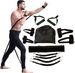 60- 150LBS Boxing Resistance Band Set With Ankle/Wrist Straps, Martial Arts Training For Speed & Power_desvips.com