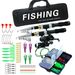 Luya Fishing Gear Set 2.1m2.3m Two Sets Of Double Rods And Wheels For Travel Portable Fishing And Fishing Full Equipment_desvips.com