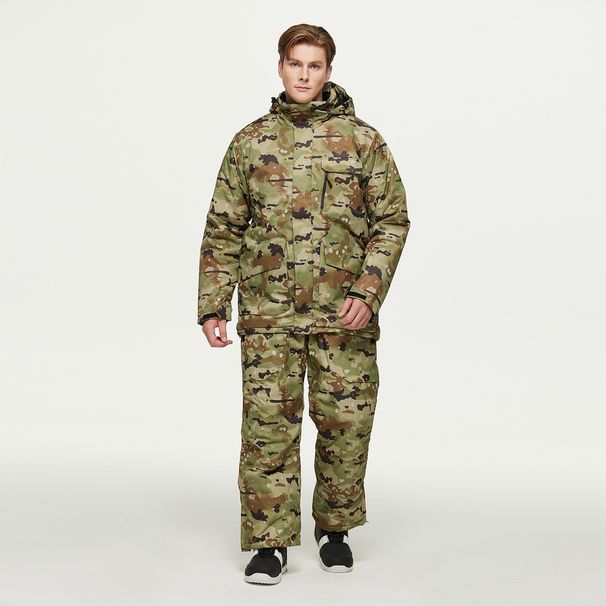 001 Men's Winter Warm Thickened Jacket And Pants Snowboard Camouflage Ski Suit New Cross-Border Model_desvips.com