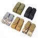 Tactical Small 9mm Dual Molle Vest Accessory Outdoor EDC Tool Bag M5 Flashlight Pouch_desvips.com